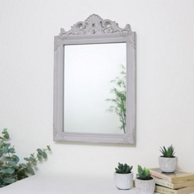 Melody Maison Antique Taupe Wall Mirror 36cm x 55cm