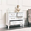 Melody Maison Antique White 4 Drawer Chest of Drawers - Pays Blanc Range DAMAGED SECOND 2771