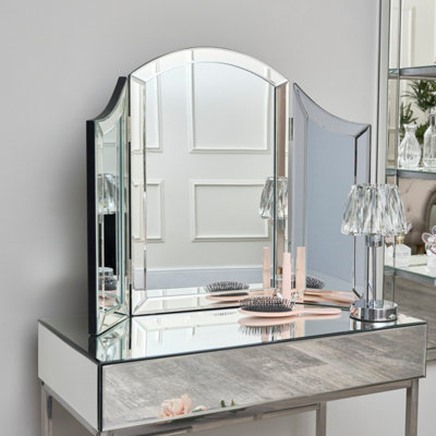 Mirrored dressing best sale table mirror