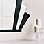 Melody Maison Black Glass Art Deco Arch Fan Wall Mirror 80cm x 60cm