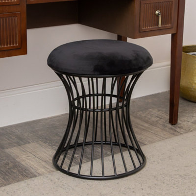 metal dressing table stool Iron Dressing Table Stool for Bedroom Furniture, Living Room Accent Stool
