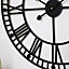 Melody Maison Black Metal Skeleton Clock 60cm x 60cm