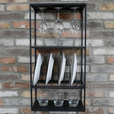 B&q wall mounted plate rack hotsell