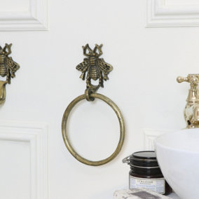 Melody Maison Brass Bumblebee Towel Ring