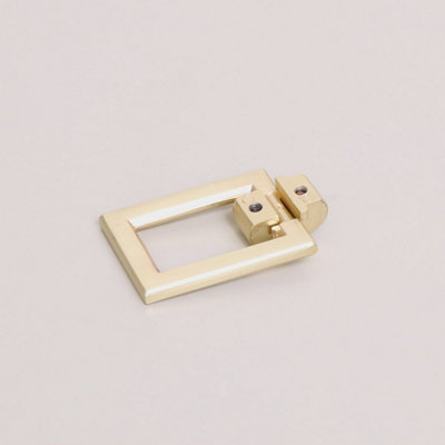 Melody Maison Brushed Gold Rectangle Drop Shape Pull Handle