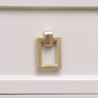 Melody Maison Brushed Gold Rectangle Drop Shape Pull Handle