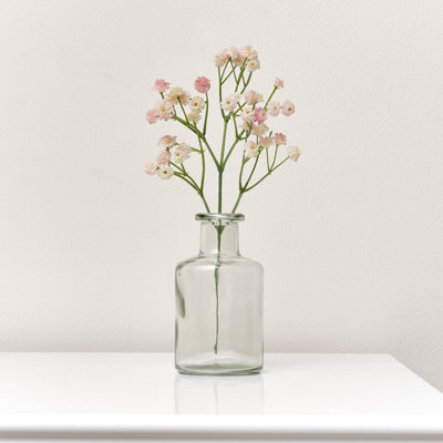 Melody Maison Clear Glass Bottle Vase - 12cm