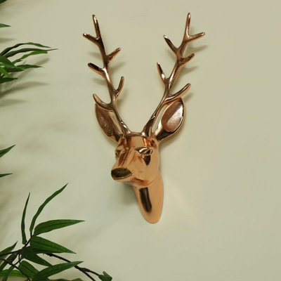 Melody Maison Copper Wall Mounted Stag Head