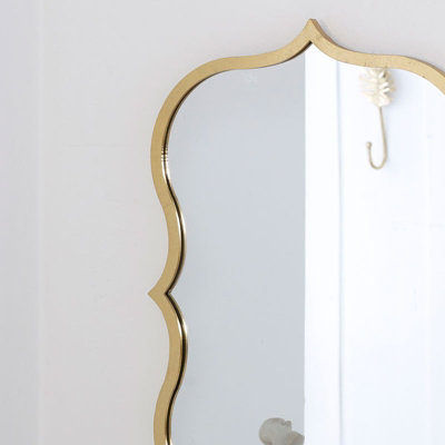 Melody Maison Decorative Gold Wall Mirror 41cm x 60cm