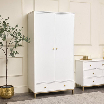 Melody Maison Double Wardrobe - Aisby White Range