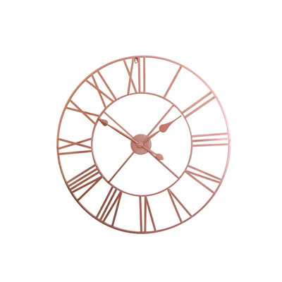 Melody Maison Extra Large Copper Metal Skeleton Clock 100cm x 100cm