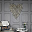 Melody Maison Extra Large Rustic Wicker Wall Mountable Heart