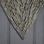 Melody Maison Extra Large Rustic Wicker Wall Mountable Heart