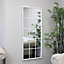 Melody Maison Extra Large White Window Mirror 144cm x 59cm