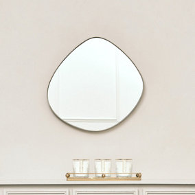Melody Maison Gold Asymmetrical Pebble Wall Mirror 50cm x 50cm