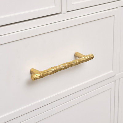 Gold Palm Leaf Drawer Knob