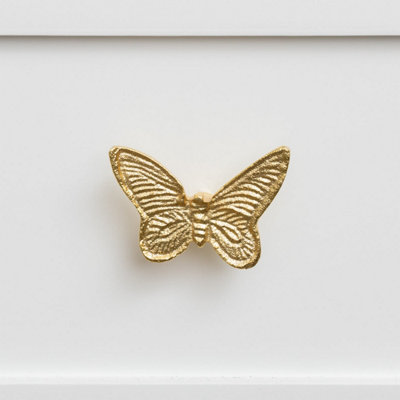 gold butterfly dresser knobs Drawer Pull Butterfly Gold – elizabethsuttoncollection main image 1