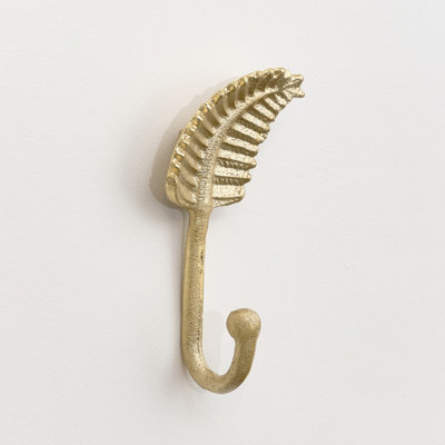 Melody Maison Gold Curved Leaf Wall Hook