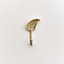 Melody Maison Gold Curved Leaf Wall Hook