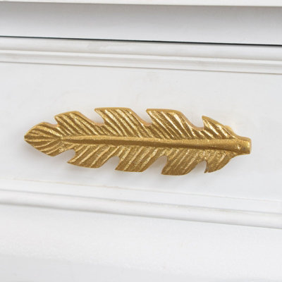 Melody Maison Gold Feather Drawer Knob