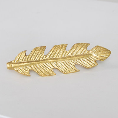 Melody Maison Gold Feather Drawer Knob