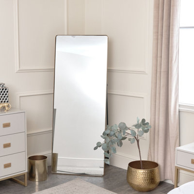 Melody Maison Gold Free Standing Cheval Mirror 155cm x 60cm