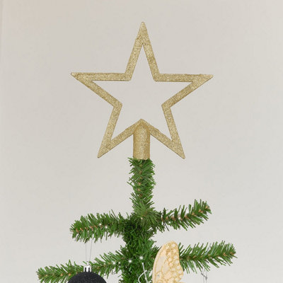 Melody Maison Gold Glitter Star Christmas Tree Topper