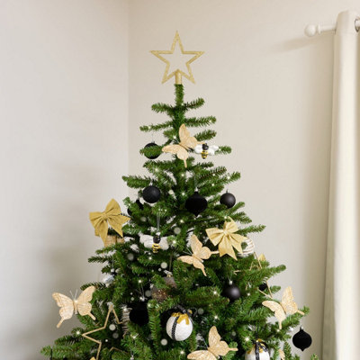 Melody Maison Gold Glitter Star Christmas Tree Topper