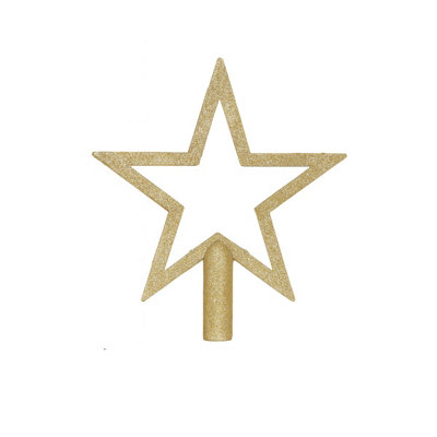 Melody Maison Gold Glitter Star Christmas Tree Topper