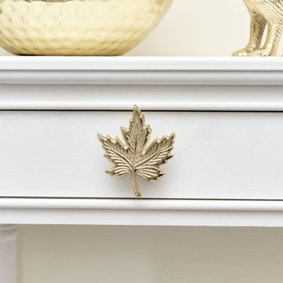 Melody Maison Gold Maple Leaf Drawer Knob