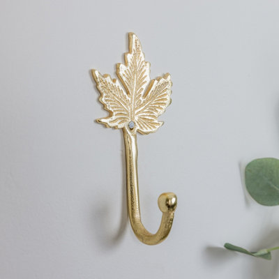 Melody Maison Gold Maple Leaf Wall Hook