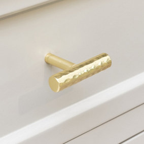 Melody Maison Gold Metal Hammered Drawer Bar Pull Handle