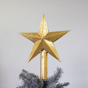 Melody Maison Gold Metal Star Tree Topper