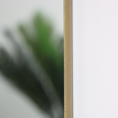 Melody Maison Gold Oval Wall Mirror 140cm x 43cm | DIY at B&Q