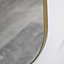 Melody Maison Gold Oval Wall Mirror 140cm x 43cm