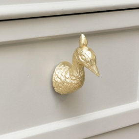 Melody Maison Gold Peacock Drawer Knob