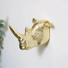 Melody Maison Gold Rhino Wall Hook