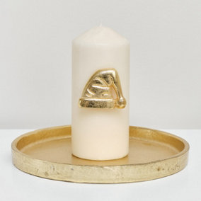 Melody Maison Gold Santa Hat Candle Pin