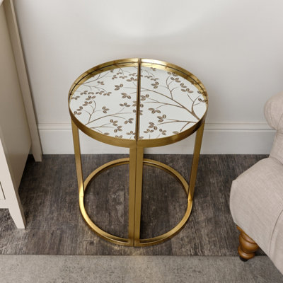 Semi circular side table discount