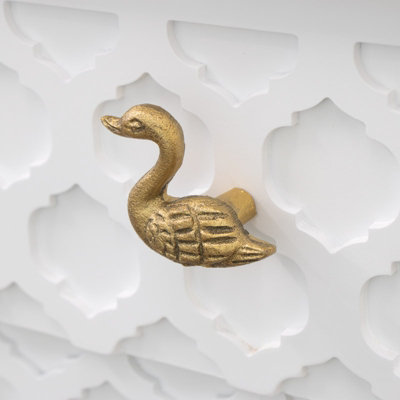 Melody Maison Gold Swan Drawer Knob