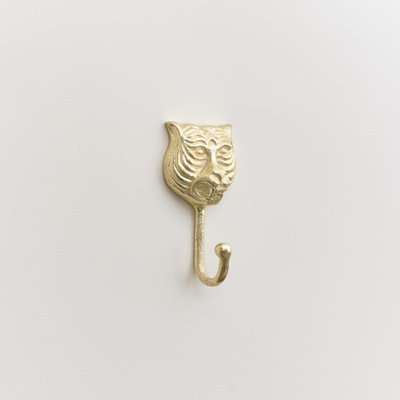 Melody Maison Gold Tiger Head Wall Hook