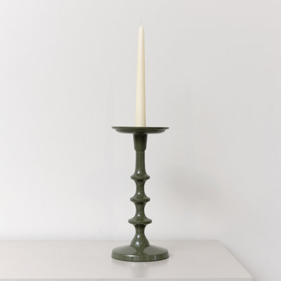 Melody Maison Green Candle Holder - 26.5cm