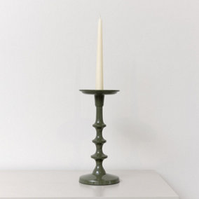 Melody Maison Green Candle Holder - 26.5cm