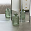 Melody Maison Green Dimpled Glass Bottle Vase - 10cm