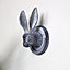 Melody Maison Grey Hare Head Coat Hook 8.5cm x 13cm