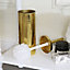 Melody Maison Hammered Gold Metal Toilet Brush Holder