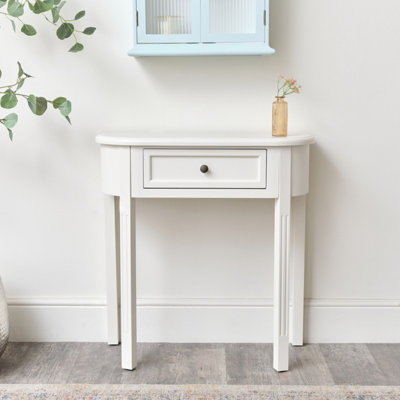 Melody Maison Ivory Half Moon Table - Daventry Ivory Range