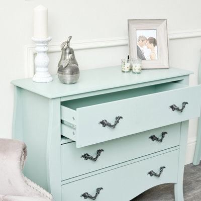 Melody Maison Large 3 Drawer Chest of Drawers Elizabeth Sage