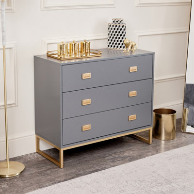 The range grey chest store of drawers