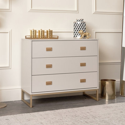 Melody Maison Large 3 Drawer Chest of Drawers - Elle Stone Range | DIY ...